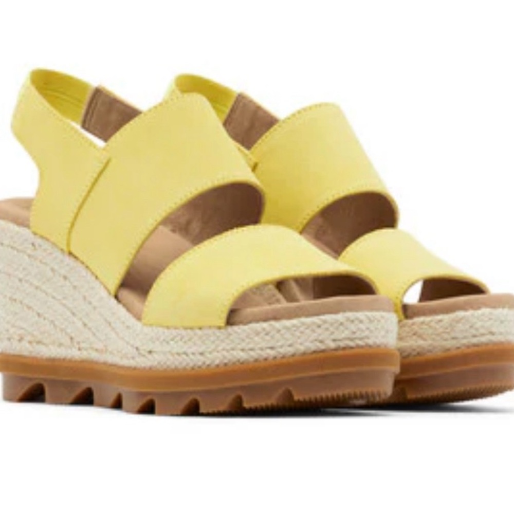 Joanie II Women's Slingback Wedge Sandal - Sunnyside Yellow new without the box - Picture 3 of 6